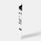 Coques Case-Mate iPhone Jeu d'Halloween blanc et noir (Verso / Droite)