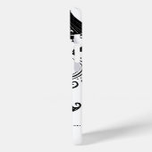 Coques Case-Mate iPhone Jeu d'Halloween blanc et noir (Verso / Gauche)