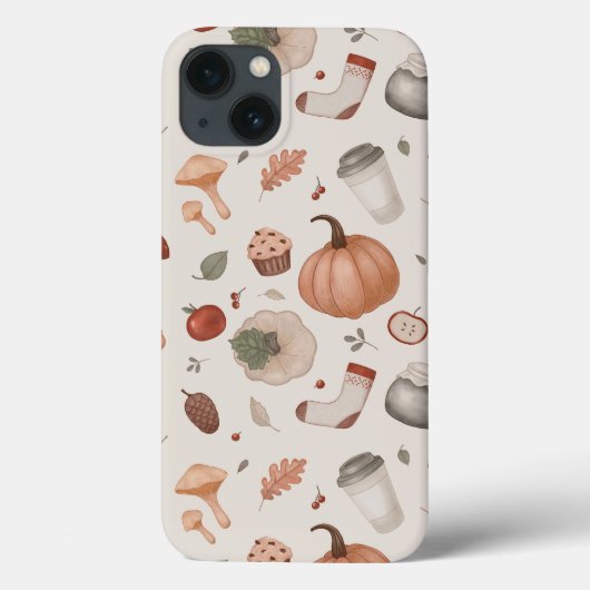 Coques Case-Mate iPhone jeu d'icônes d'automne (Verso)