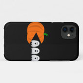 Coques Case-Mate iPhone jeu drôle halloween fantômes citrouilles rétro (Dos (Horizontal))