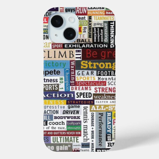 Coques Case-Mate iPhone Jeu sportif Courir Soccer Basketball Motivation (Verso)