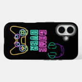 Coques Case-Mate iPhone Jeu vidéo du cool Neon. (Verso (horizontal))