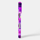 Coques Case-Mate iPhone Jeu vidéo Pixels Carré rose Motif (Verso / Droite)