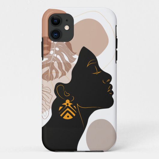 Coques Case-Mate iPhone Jeune belle femme afro-américaine (Dos)