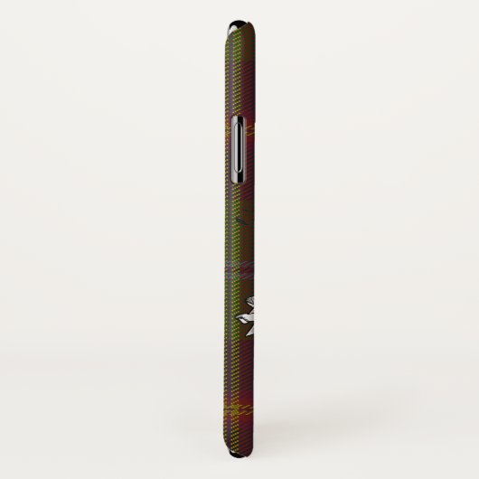 Coques Case-Mate iPhone Jeune croix de tartan (Dos/Droite)