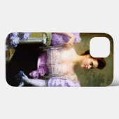 Coques Case-Mate iPhone Jeune femme par un bouquet d'hydrangées (Verso (horizontal))