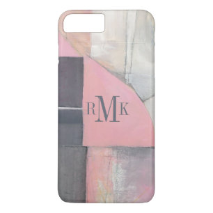 Coques Pour iPhone Jeune mariée de rougissement du monogramme