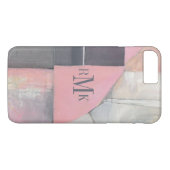 Coques Case-Mate iPhone Jeune mariée de rougissement du monogramme | (Dos (Horizontal))