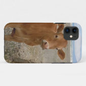 Coques Case-Mate iPhone Jeune vache rouge à génisse (Dos (Horizontal))
