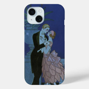Coque Pour iPhone 15 Jeunes mariés Art Déco vintage, Oui de George Barb