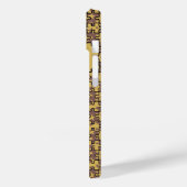 Coques Case-Mate iPhone Jigsaw Stars chocolat et jaune personnalisé (Verso / Gauche)