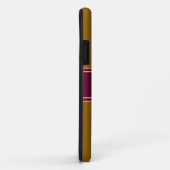 Coques Case-Mate iPhone JINGLE Classy Or Brown Bourgogne Rouge (Dos/Droite)