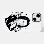 Coques Case-Mate iPhone Johann Sebastian Bach Portrait et buste avec notes (Verso (horizontal))