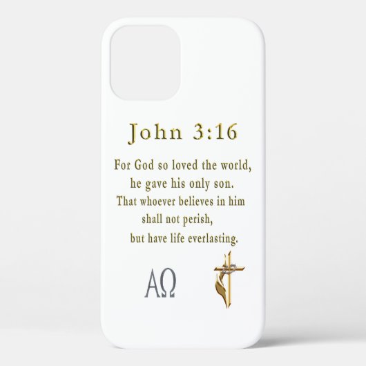 Coques Case-Mate iPhone John 3:16 (Verso)