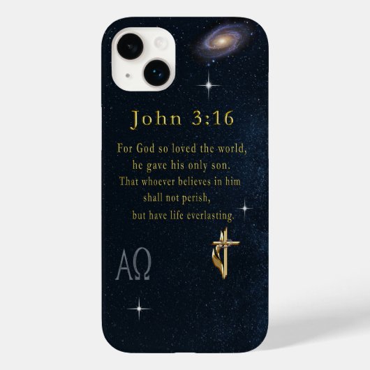 Coques Case-Mate iPhone John 3:16 (Verso)