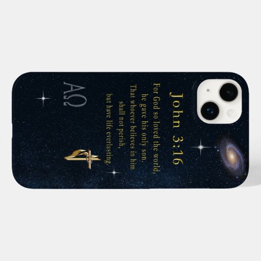 Coques Case-Mate iPhone John 3:16 (Verso (horizontal))