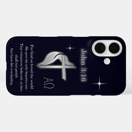 Coques Case-Mate iPhone John 3:16 (Verso (horizontal))