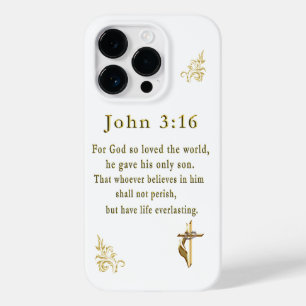 Coque Pour iPhone 14 Pro John 3:16