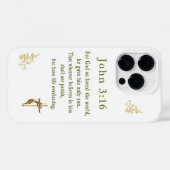 Coques Case-Mate iPhone John 3:16 (Verso (horizontal))