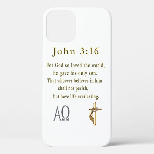 Coques Case-Mate iPhone John 3:16 (Verso)