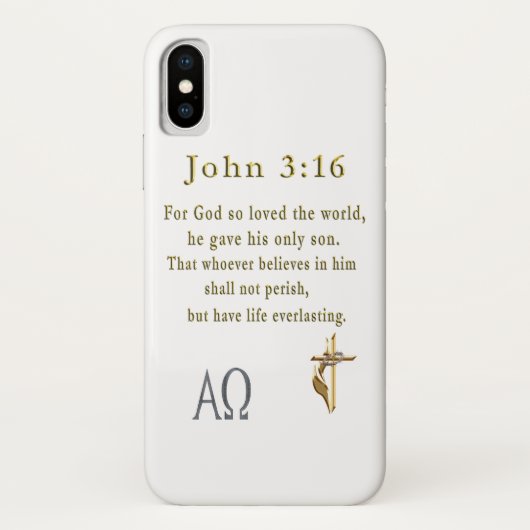 Coques Case-Mate iPhone John 3:16 (Dos)