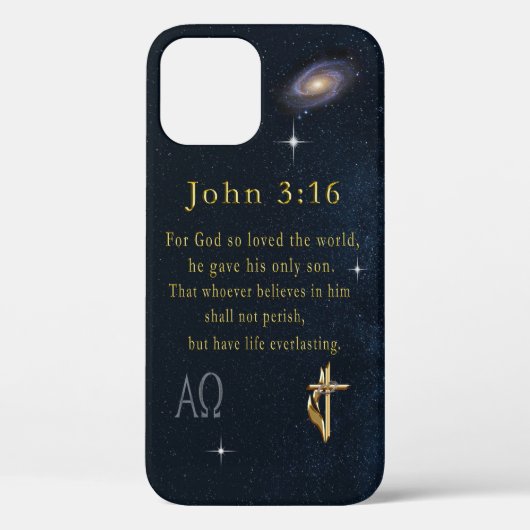 Coques Case-Mate iPhone John 3:16 (Verso)