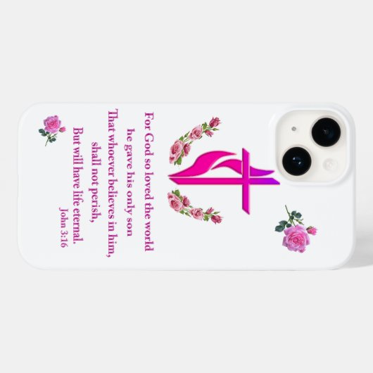 Coques Case-Mate iPhone John 3:16 (Verso (horizontal))