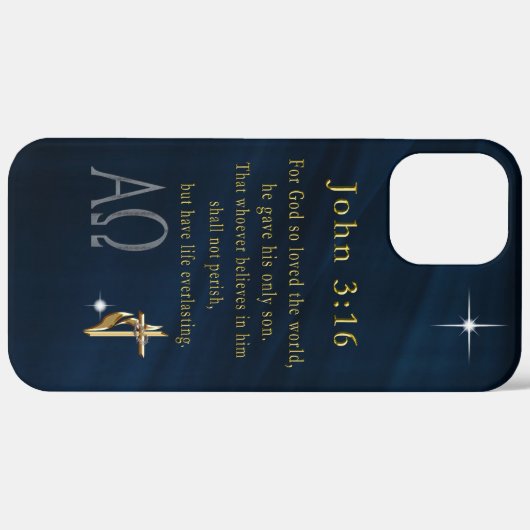 Coques Case-Mate iPhone John 3:16 (Retour (horizontal))