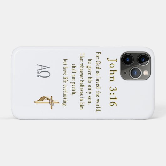 Coques Case-Mate iPhone John 3:16 (Dos (Horizontal))
