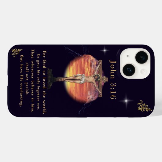 Coques Case-Mate iPhone John 3:166 (Verso (horizontal))