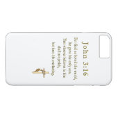 Coques Case-Mate iPhone John 3:16 cadeaux (Dos (Horizontal))