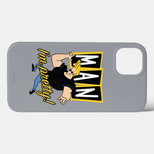 Coques Case-Mate iPhone Johnny Bravo - Man I'm Pretty (Verso (horizontal))