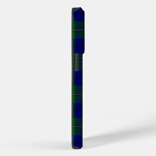 Coques Case-Mate iPhone Johnstone tartan bleu vert plaid (Verso / Droite)