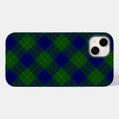 Coques Case-Mate iPhone Johnstone tartan bleu vert plaid (Verso (horizontal))