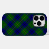 Coques Case-Mate iPhone Johnstone tartan bleu vert plaid (Verso (horizontal))