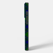 Coques Case-Mate iPhone Johnstone tartan bleu vert plaid (Verso / Gauche)