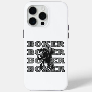 Coque iPhone 15 Pro Max Joie de chien Boxer