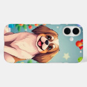 Coques Case-Mate iPhone 🎅 Joie de Noël de chiot festif ✨ Joli chien de No (Verso (horizontal))