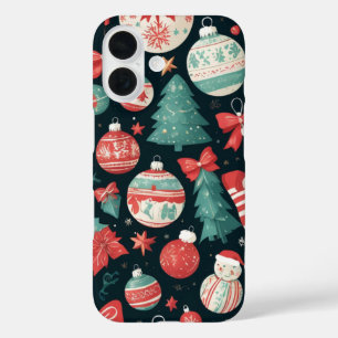 Coques iPhone 16 Joie de Noël, Vacances de Noël, Cadeau de Noël pou