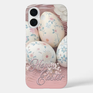 Coques iPhone 16 Joie de Pâques douce avec Motif Floral