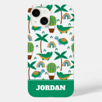 Joli Alligator tortue colorée Motif arc-en-ciel