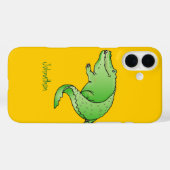 Coques Case-Mate iPhone Joli Alligator vert et jaune (Verso (horizontal))