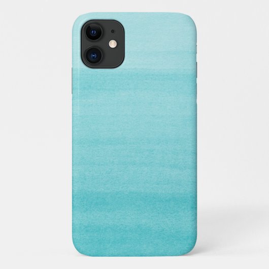 Coques Case-Mate iPhone Joli Aqua bleu aquarelle Ombre Motif (Dos)
