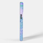 Coques Case-Mate iPhone Joli aqua parties scintillant marbre violet art mo (Verso / Droite)