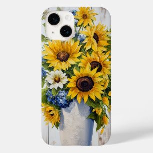 Coque Pour iPhone 14 Joli arrangement floral de fleurs de tournesol