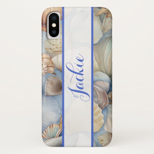 Coques Case-Mate iPhone Joli arrière - plan Seashells (Dos)