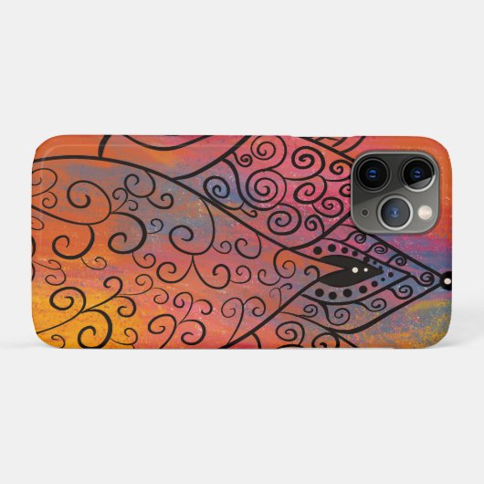 Coques Case-Mate iPhone Joli Art Floral (Dos (Horizontal))