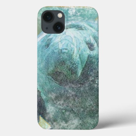 Coques Case-Mate iPhone Joli Art Manatee (Verso)