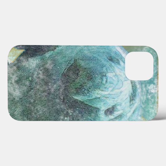 Coques Case-Mate iPhone Joli Art Manatee (Verso (horizontal))