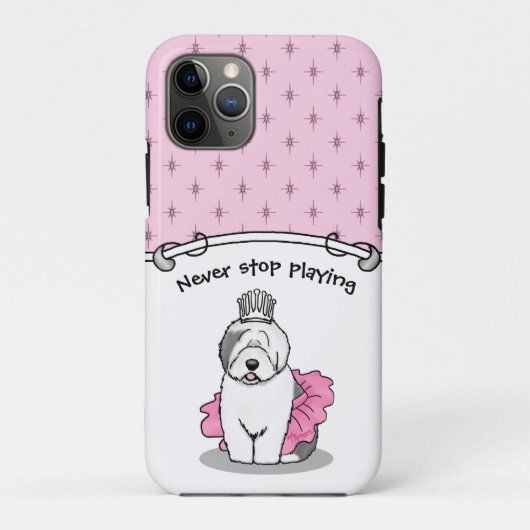Coques Case-Mate iPhone Joli Ballet Princesse Vieux anglais Sheepdog Grey (Dos)